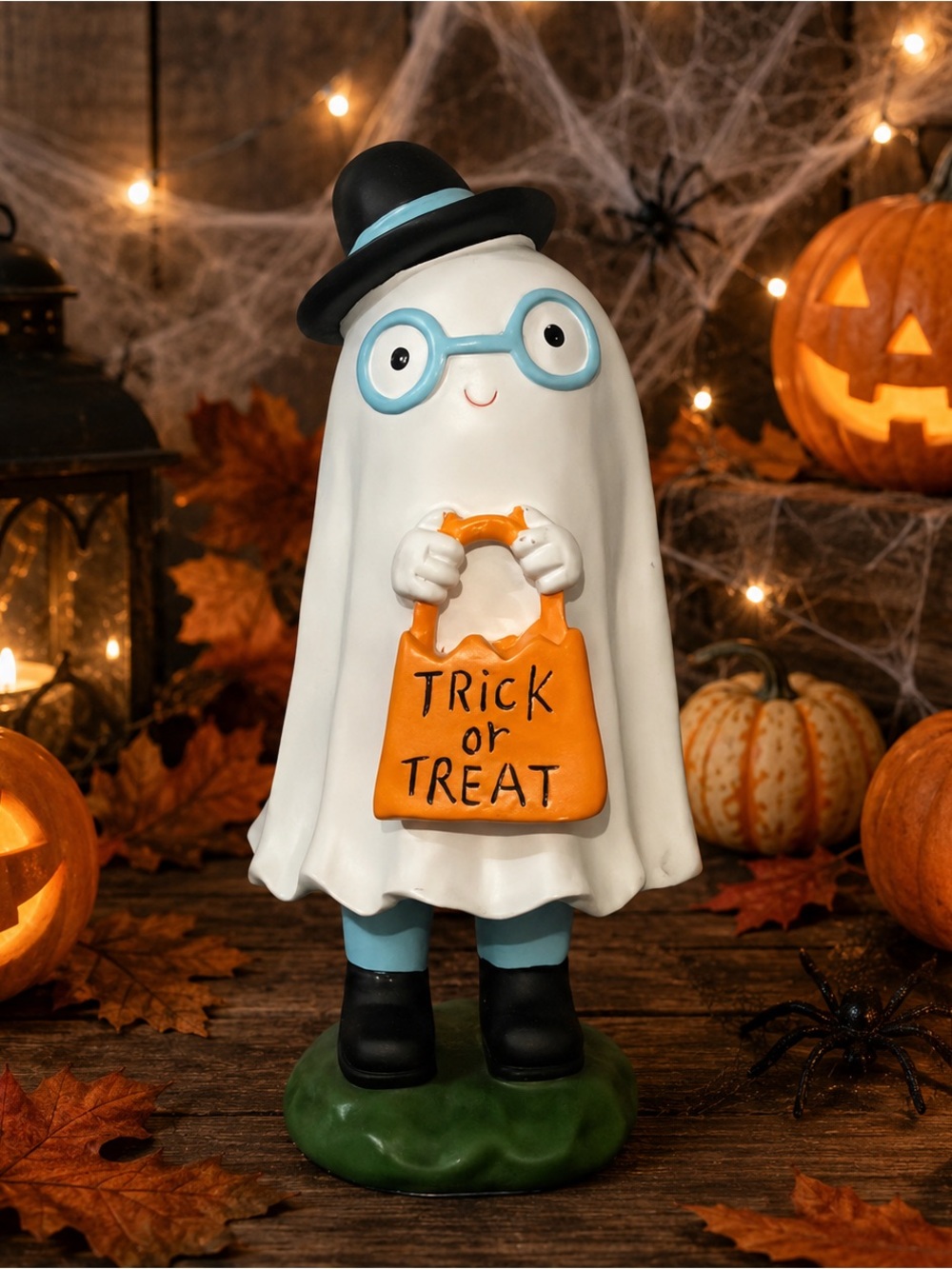 Trick or Treat Ghost Figurine